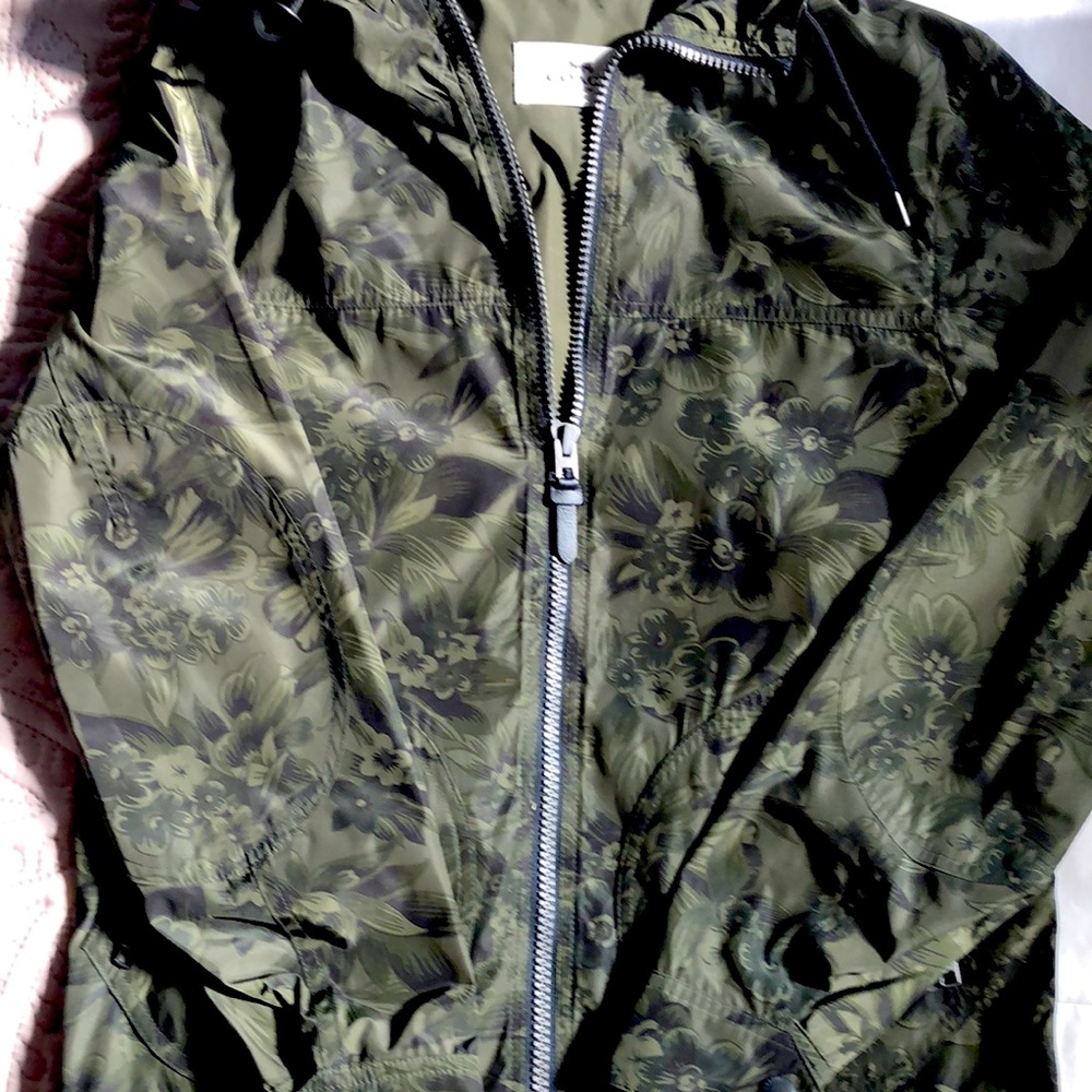 Coach floral wind breaker jacket